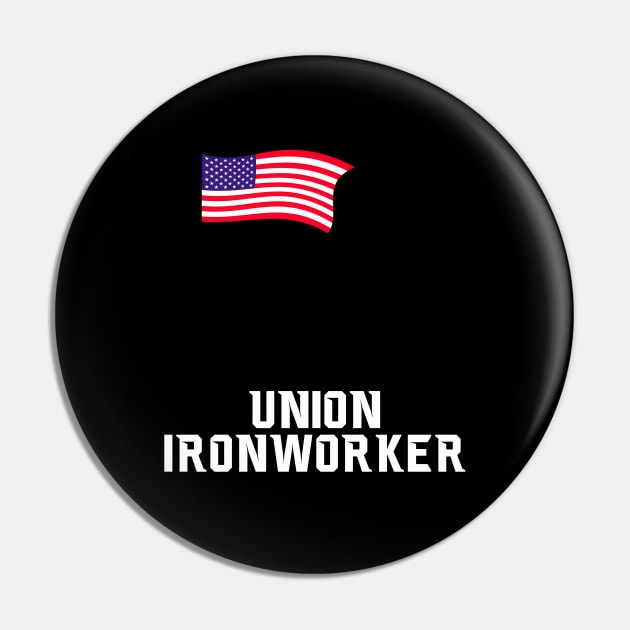 Hanging And Banging Union Iron Worker Pin by SnugFarm