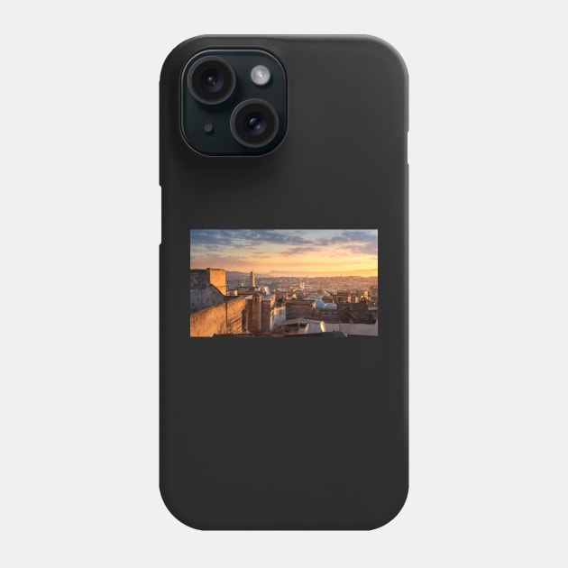 The old Medina in Fez (Fes El Bali), Morocco at sunrise Phone Case by mitzobs