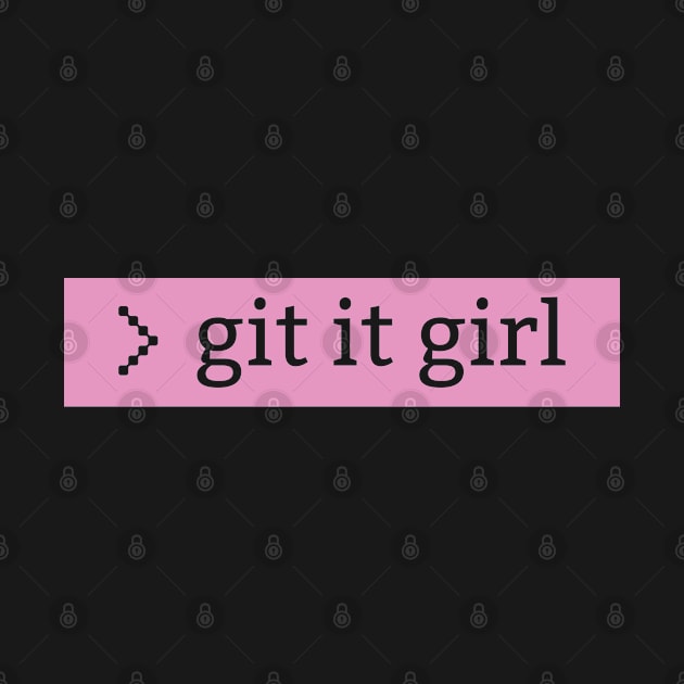 Git it Girl - for programmer and web developper by LookFrog