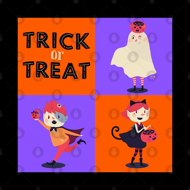 Trick Or Treat Halloween Fun by TJWDraws
