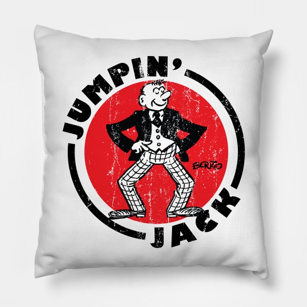 Jumpin' Jack 2 Pillow by BonzoTee