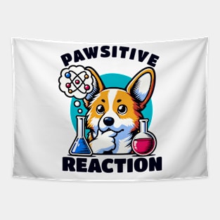 Pawsitive Reaction Black Chemistry Dog Lover Tapestry