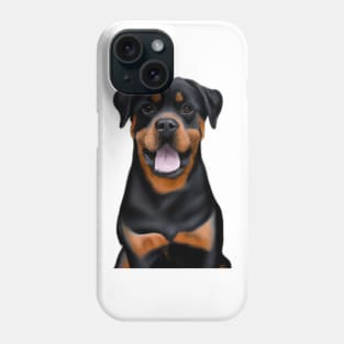 Cute Rottweiler Drawing Phone Case