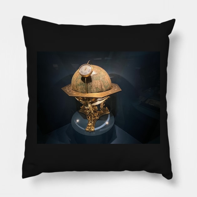 Celestial moving globe Pillow by dreamtravel