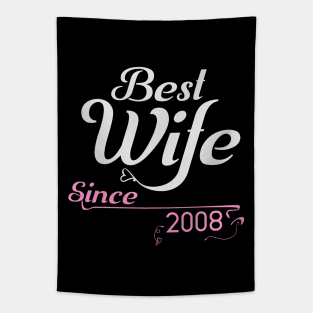 Best wife since 2008 ,wedding anniversary Tapestry