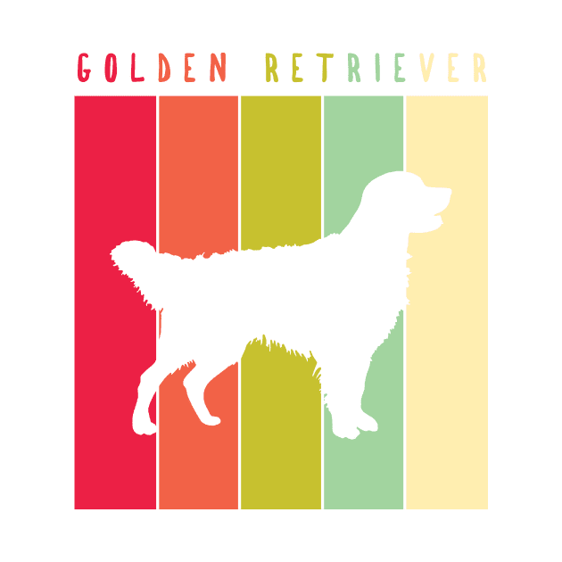 Retro Vintage Golden Retriever by JKA