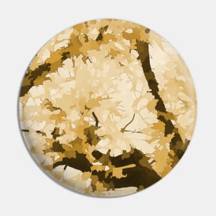 Autumn Reflections - color ochre Pin