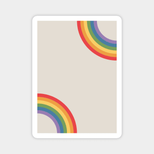 Groovy-Colorful rainbow Magnet