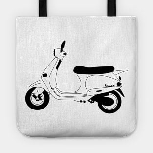 Vespa ET2/ET4 Black Outline Tote