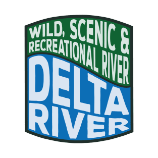 Delta River Wild, Scenic and Recreational River wave T-Shirt