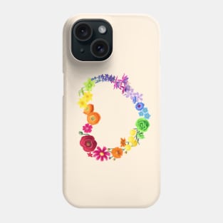 A rainbow of flowers for you Phone Case