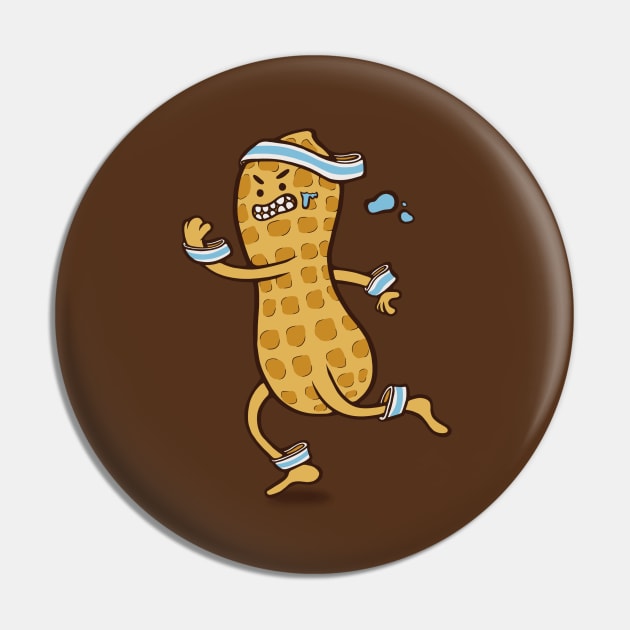 Health Nut Pin by jellysoupstudios