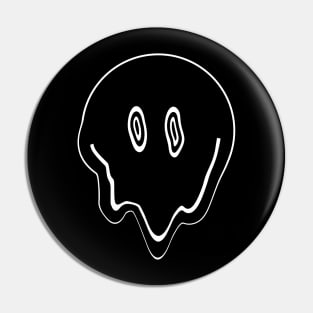 Smile Melt - Black and White Pin