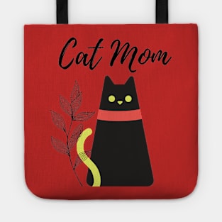 cat mom t-shirt gift for wife mom girl friend friends Tote