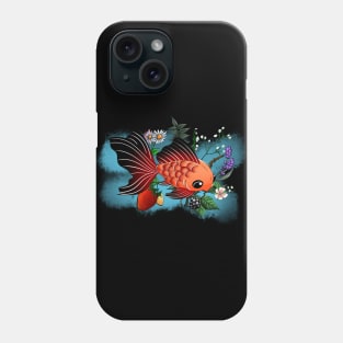 Goldfish and Flower Phone Case