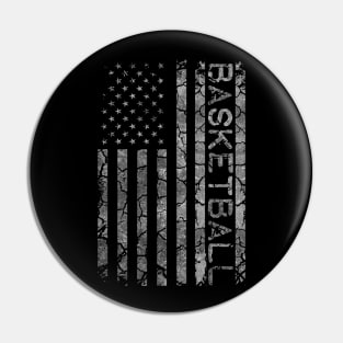 American Flag Basketball Player Coach For Men And Women Team Pin