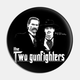 wyatt earp and doc holliday black and white Pin