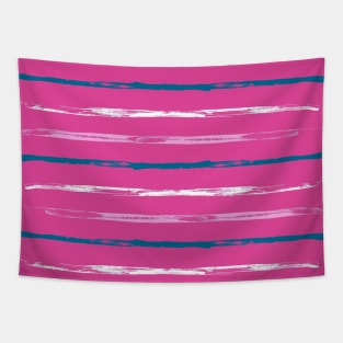 Stripes - Geometric hand painted abstract pattern of stripes Tapestry