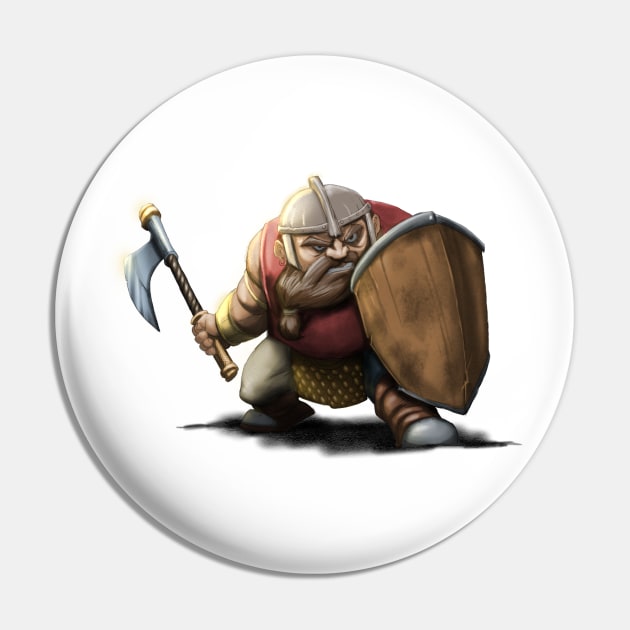 Dwarf Warrior Pin by nedesem