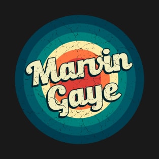 Graphic Marvin Name Retro Vintage Circle T-Shirt