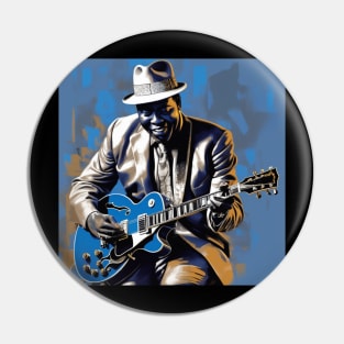 A Blues Guitarist Pin