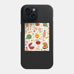 Barbecue grill party pattern Phone Case