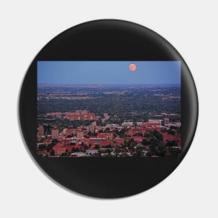 Supermoon rising over Boulder Colorado Pin