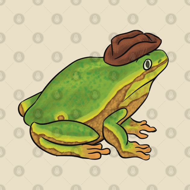 Cowboy Hat Frog #2 by danyellysdoodles