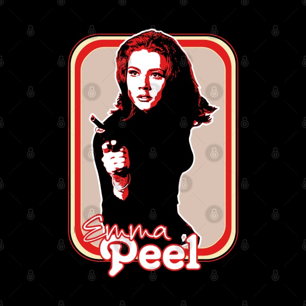 Emma Peel // Retro 60s Fan Art Design by DankFutura