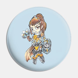 Brigitte overwatch Chibi Pin