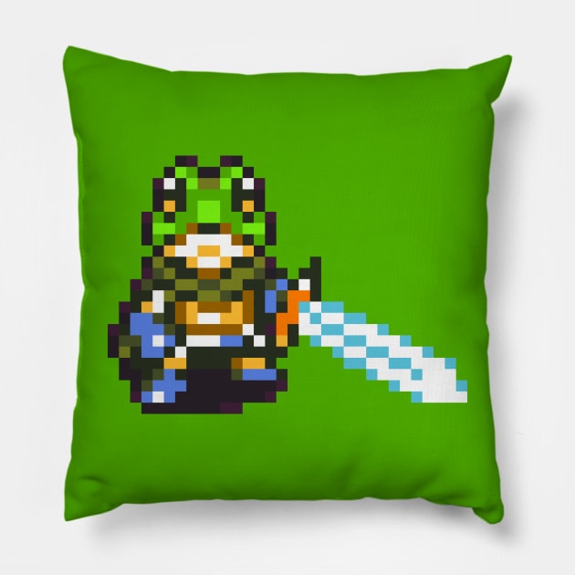 Fighting Frog Sprite Pillow by SpriteGuy95