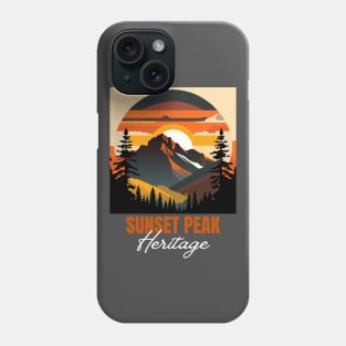 Mountain Peak Mountains Sunset Phone Case