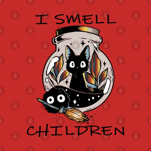 i smell children funny halloween cat magic potion by lazykitty