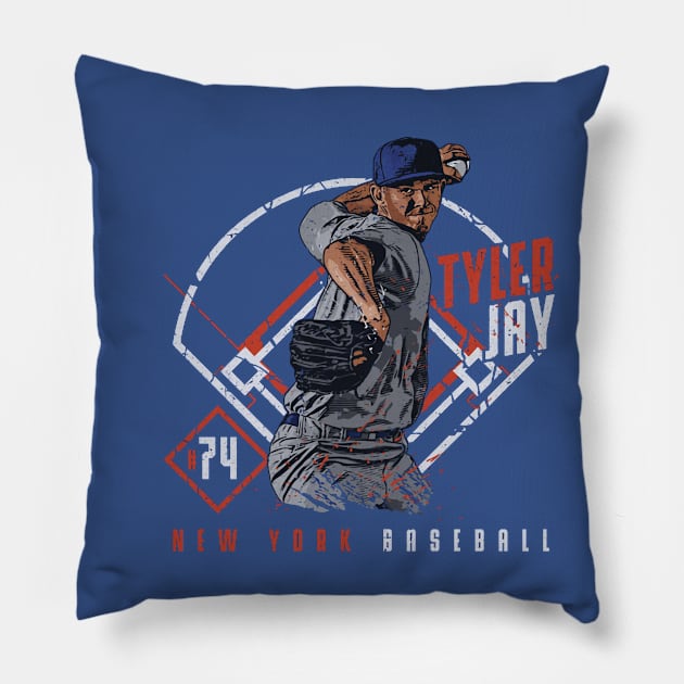 Tyler Jay New York M Ballpark Pillow by Jesse Gorrell