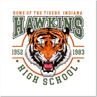 Stranger Things Hawkins High School Tiger Music Adults T-Shirt