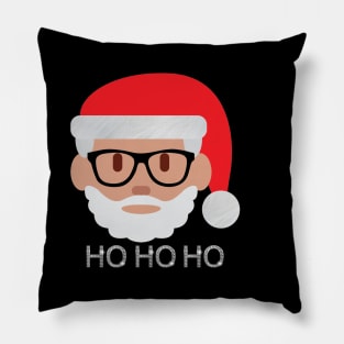 ho hipster Santa Claus ugly christmas Pillow