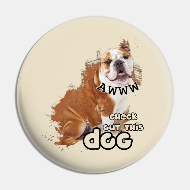 Aww! Check Out This Cute Dog Pin by teespot123