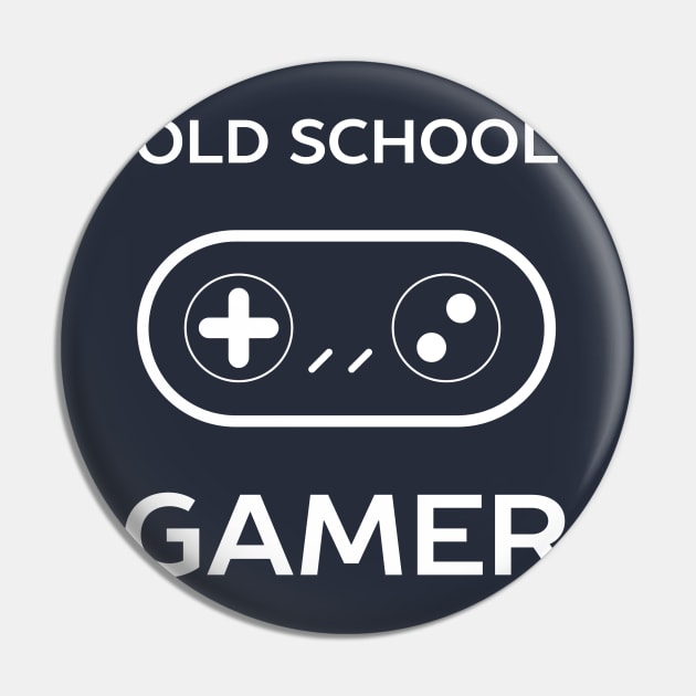 Old School Retro Gamer T-Shirt Pin by happinessinatee