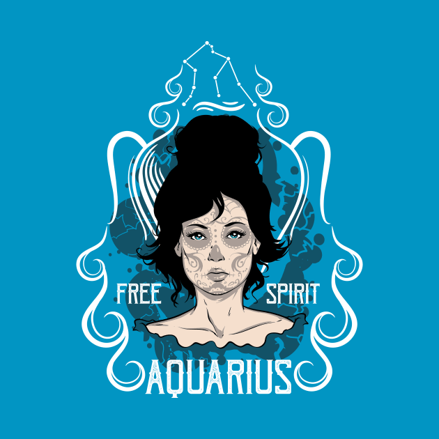 Zodiac Signs: Aquarius - The Water Bearer by Superfunky