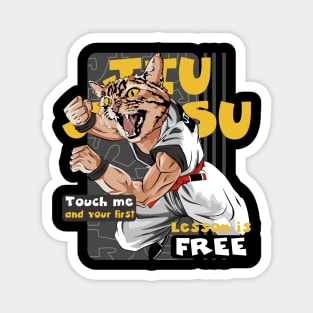 Unleash Your Inner Jiu Jitsu Warrior Anime Magnet