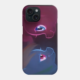 Blue and Pink Phone Case