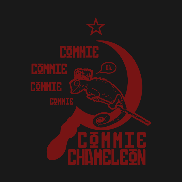 Commie Chameleon (red) by Hurmly