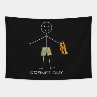 Funny Mens Cornet Design Tapestry