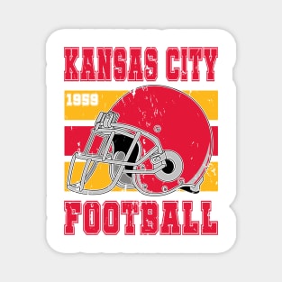 Kansas City Retro Football Magnet