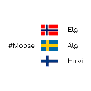 Moose - Scandinavian wildlife T-Shirt