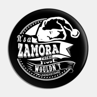 It's a Zamora thing - Hat Xmas Personalized Name Gift Pin