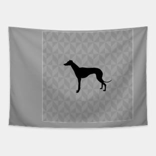 Greyhound or Whippet Dog Lover Gift - Scandi Geometric Silhouette Tapestry