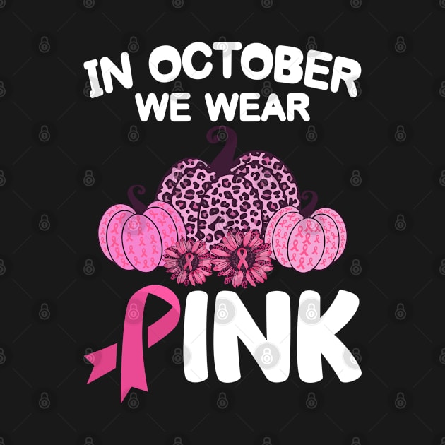 In October we wear Pinks ribbon Breast Cancer Awareness by Shaniya Abernathy