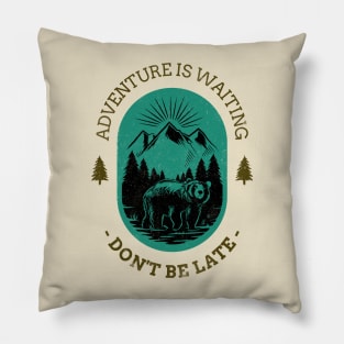 Outdoor Adventure Bear Pillow