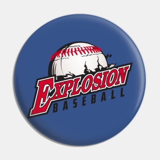 Explosion Baseball Pin